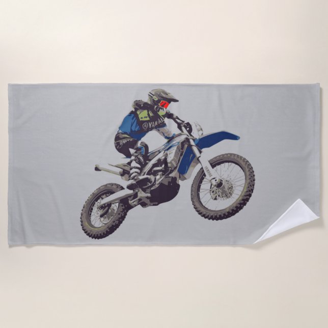 Toalha de praia MOTOCROSS. (Frente)