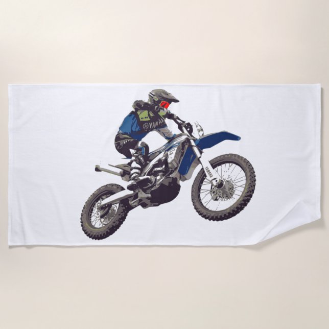 Toalha de praia MOTOCROSS. (Frente)