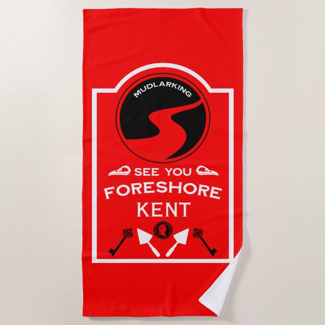 Toalha De Praia Mudlarking Hobby Gift (Frente)