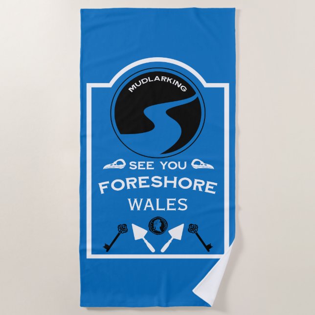 Toalha De Praia Mudlarking Hobby Gift (Frente)