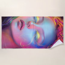 Mulher alienígena com cabelo cósmico