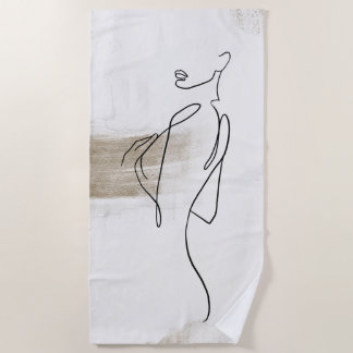 Toalha De Praia Mulher Artista Artista Arte Beach Towel