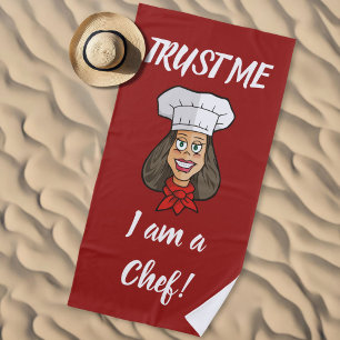 Toalha De Praia Mulher Chef