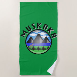 Toalha De Praia Muskoka Design (Versão 2) - Beach Towel