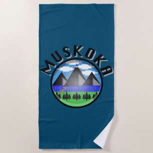 Toalha De Praia Muskoka Design (Versão 2) - Beach Towel