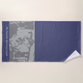 Toalha De Praia My Favorite Spinning Coach