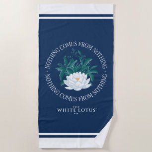 Toalha De Praia Nada Vem Do Nada - O Lotus Branco