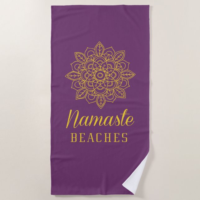 Toalha De Praia Namaste Beaches (Frente)