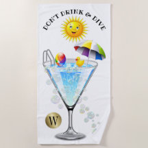 Não beba e mergulhe na praia