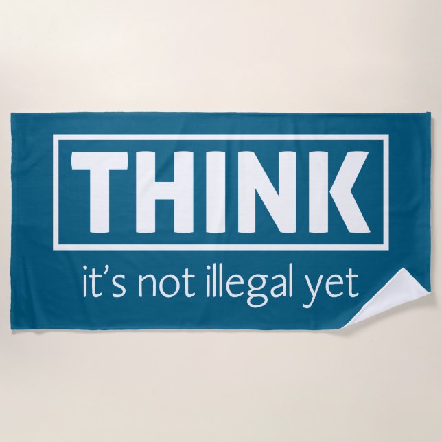Toalha De Praia Não é ilegal (Frente)