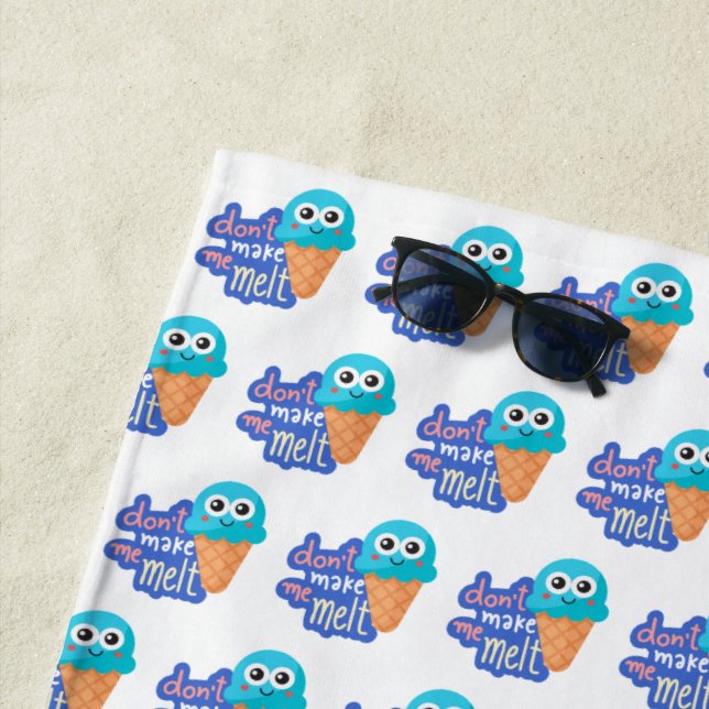 Toalha De Praia não me faça derreter sorvete (In Situ)