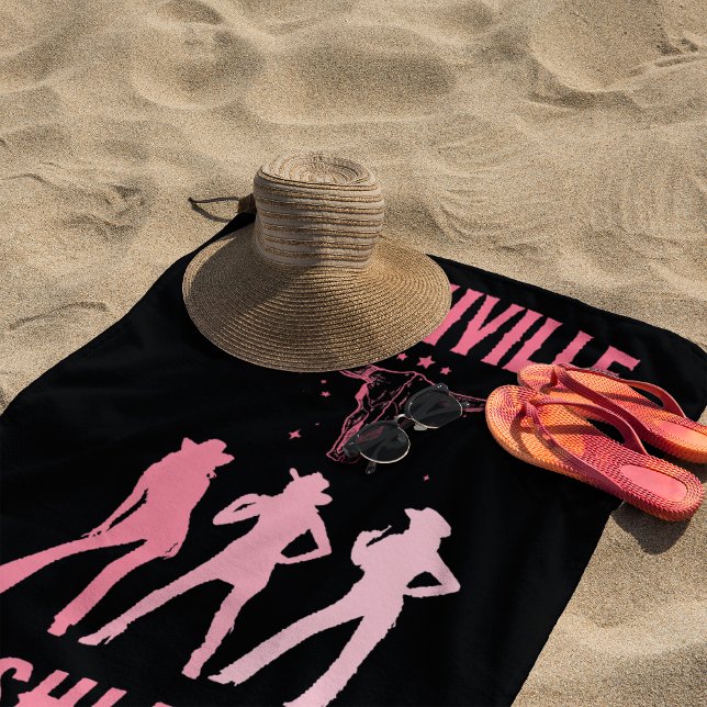 Toalha De Praia Nashville Bachelorette No Último Bash Em Nash Cowg (Criador carregado)