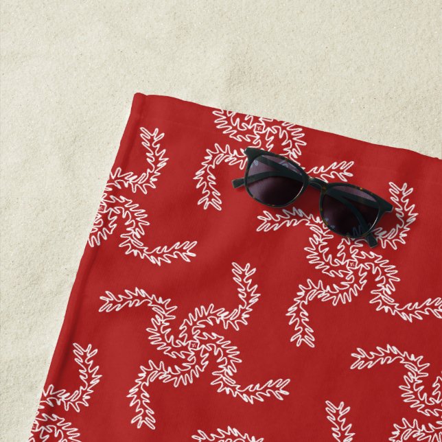 Toalha De Praia Natal Vermelho, decoração de Natal, Natal (In Situ)