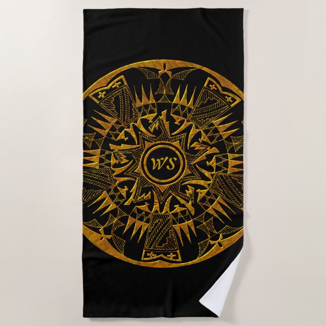 Toalha De Praia Native American 1 Beach Towels (Frente)