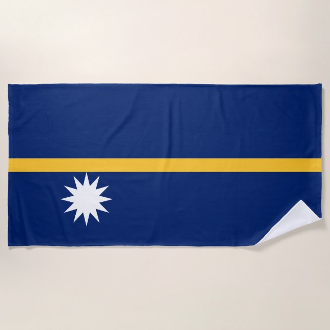 Toalha De Praia Nauru Flag (Frente)