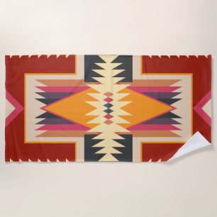 Toalha De Praia Navajo Design-8 Beach Towel
