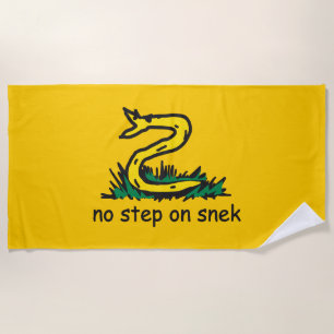Toalha De Praia Nenhum passo na paródia de snek Gadsden SnekRight