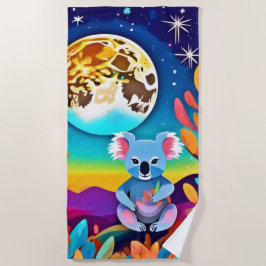 Toalha De Praia Noite de Lua de Koala