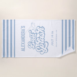 Toalha De Praia Noiva do Último Encontro Azul