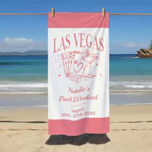 Toalha De Praia Noiva Personalizada e Damas de Honra Las Vegas Des