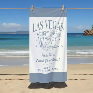 Toalha De Praia Noiva Personalizada e Damas de Honra Las Vegas Des