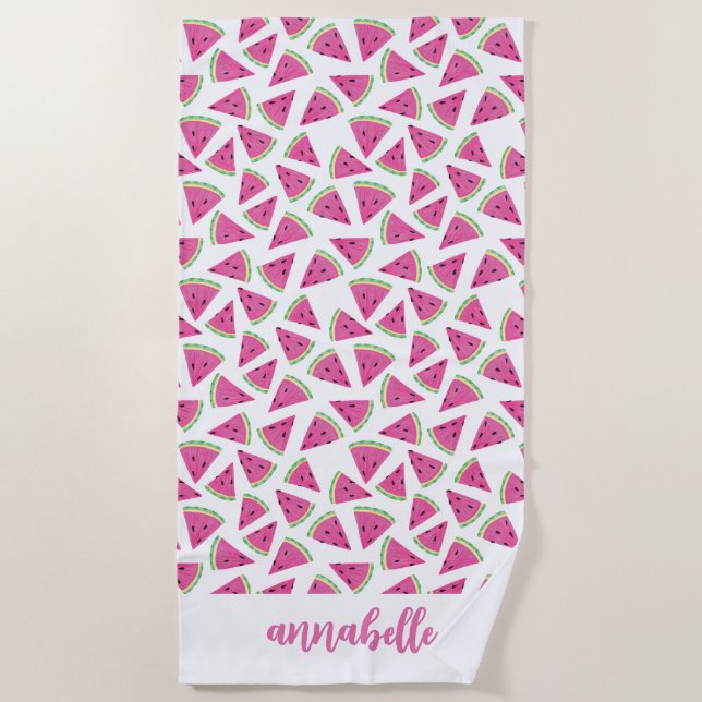 Toalha De Praia Nome da melancia (Frente)