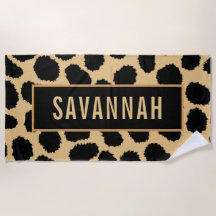 Nome Personalizado Cheetah Animal Print Pattern Cl