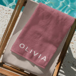 Toalha De Praia Nome personalizado do monograma Dourado Rosa<br><div class="desc">Adicione um pouco de luxo ao dia da praia com este monograma personalizado de ouro rosa com nome toalha de praia. Com um elegante design de monograma rosa, esta toalha combina estilo com conforto. Feito de algodão macio e absorvente, é perfeito para saltar à piscina ou encharcar o sol na...</div>