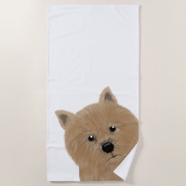 Toalha De Praia Norwich Terrier Beach Towel