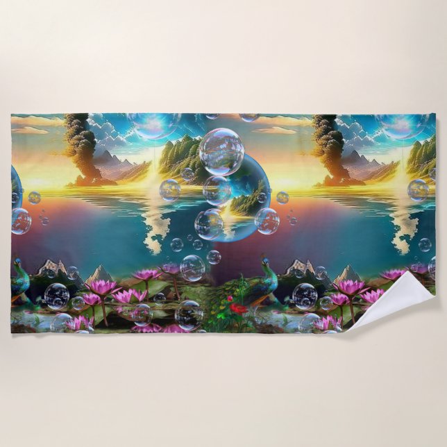 Toalha De Praia Nosso Sol é uma Estrela e um Giver da Vida (Frente)