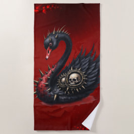 Toalha De Praia Not Your Average Swan – Spikes, Skulls & Sass.