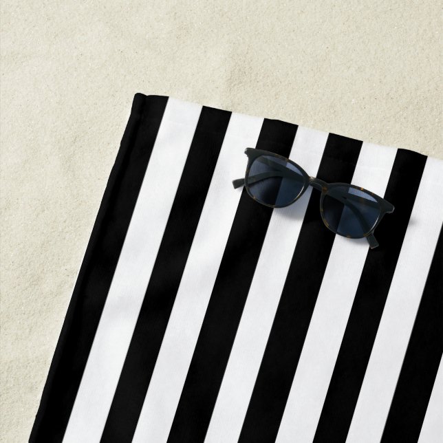 Toalha De Praia Notas de Música Branca Personalizada - Stripes de  (In Situ)