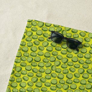 Toalha De Praia Novidade de picles Verdes Engraçados