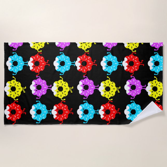 Toalha De Praia Nozes do Dia Nacional da Rosquinha (Frente)