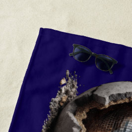 Toalha De Praia Núcleo do Disco Planeta - A Terra quebra no Modo d