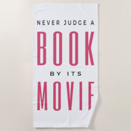 Toalha De Praia Nunca julgue um livro por ele É um filme