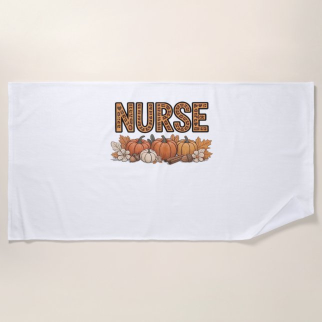 Toalha De Praia NURSE Classic T-Shirt (Frente)