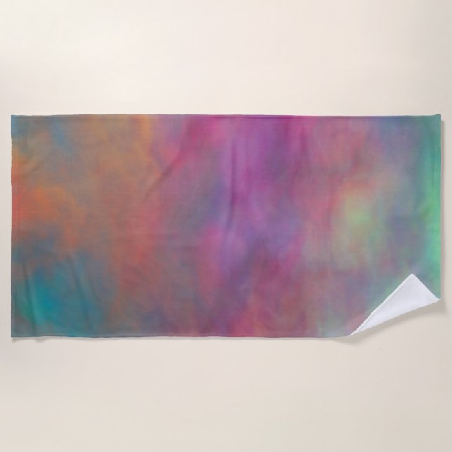 Toalha De Praia Nuvens Arco-Íris (Frente)
