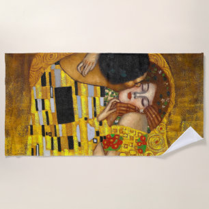 Toalha De Praia O Beijo Gustav Klimt
