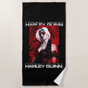 Toalha De Praia O Esquadrão Suicida Harley Quinn Red Fern Retra