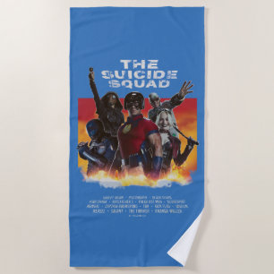 Toalha De Praia O Esquadrão Suicida   Poster de filme com estilo 