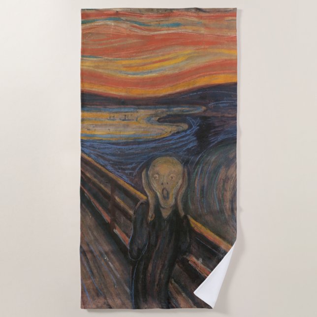 Toalha De Praia O Gritar de Munch (Frente)