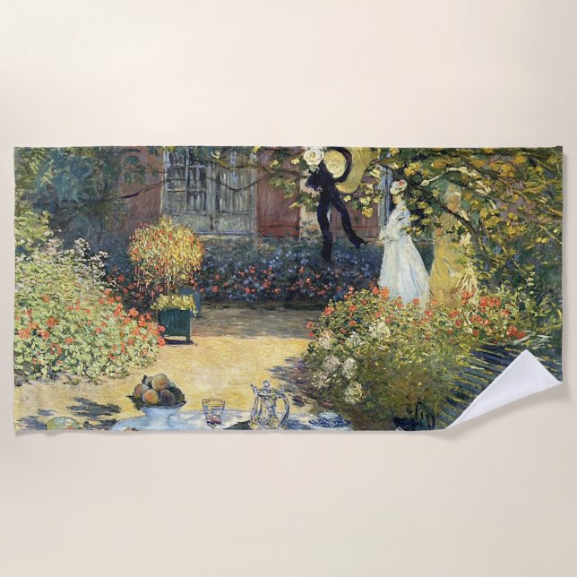 Toalha De Praia O Luncheon Claude Monet (Frente)