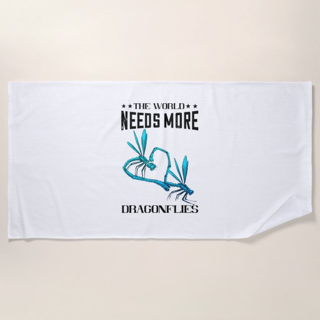 Toalha De Praia O Mundo Precisa De Mais Natureza Insetos Dragonfli (Frente)