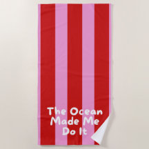 'O Oceano Me Fez Fazer Isso' Listras Vermelhas e R
