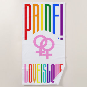 Toalha De Praia O Orgulho do Amor é o Casal LGBT
