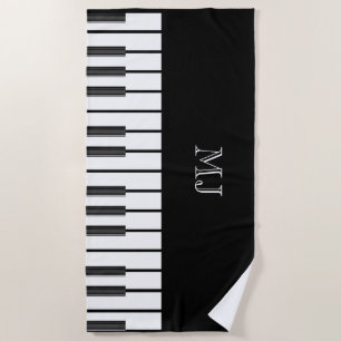 Toalha De Praia O piano fecha o chique da música do mundo das