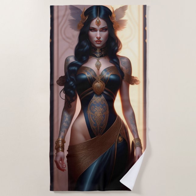 Toalha De Praia obra-prima de uma gótico Beach Towel (Frente)