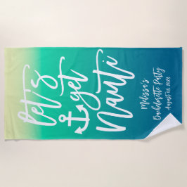 Toalha De Praia Obtenha Nauti Náutica Despedida Gradiente Azul