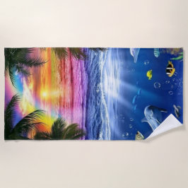 Toalha De Praia Ocean Sunrise Beach Towel